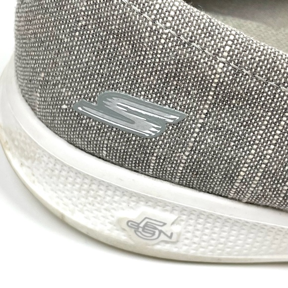 Skechers Size 7 Women's Goga Max Go Step Lite Gray Slip On Ballet Flat Shoes - Picture 5 of 10